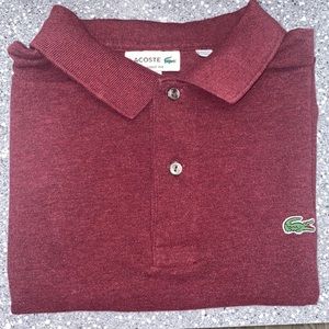 Men’s Dark Red Lacoste Polo Short Sleeve FR6